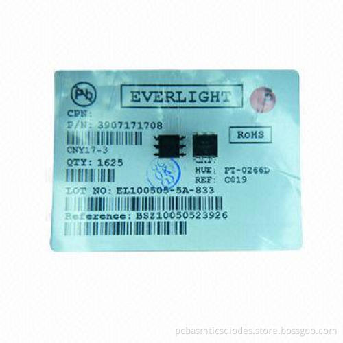 Optocoupler, Trans CNY17-3 Everlight , 6-dip, Original Package